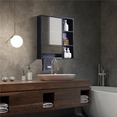 China Hot Selling Luxury Modern Western Style Simple Elegant Bathroom Vanity Wall Mounted Cabinets for sale