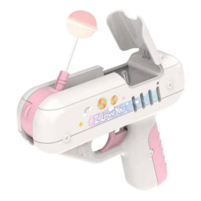 China Cartoon Toys Mini Creative Sweet Candy Gun Sugar Lollipop Gun Sweet Toys for Children Toy Girl Sugar Girlfriends for sale