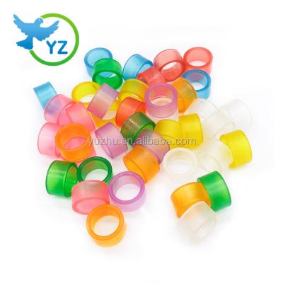 China 2020 YZ factory viable transparent plastic pigeon ring bird ring New product 8 COLORS for sale