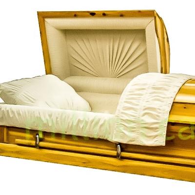 China DH-030 American Style Antique Solid Fir Cremation Purchase Casket for sale