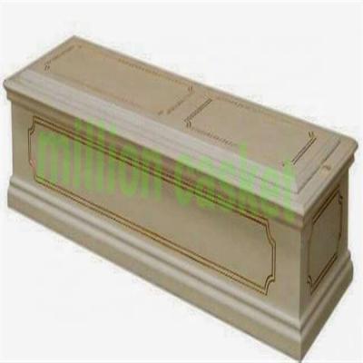 China European Style Wooden Casket White Color Painted for sale