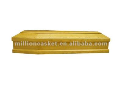 China european style pine veneer wooden coffin made in china for sale