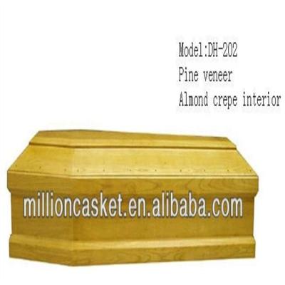 China Excellent Quality Style European Pine Casket Wholesale Price for sale