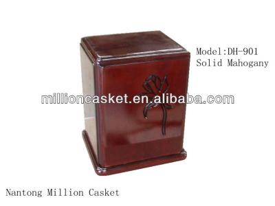 China DH-90 American Style Small Wooden Box Urn for sale