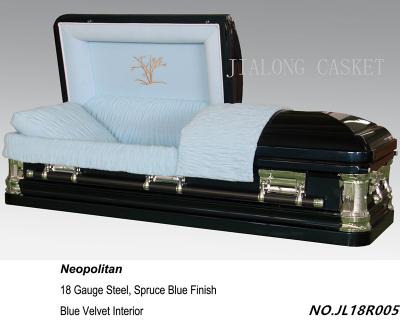 China American Style Neop Olitan Metal Casket--American Style Steel Casket Chinese Manufacture For Sale for sale