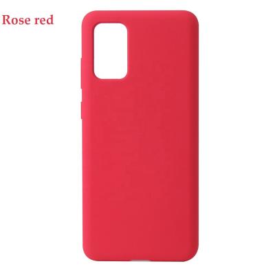 China Liquid Anti-scratch Silicone Rubber Mobile Phone Cover For Samsung A32 4G A52 A72 Original Silicone Case for sale