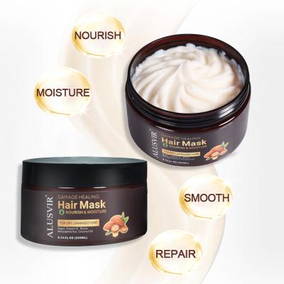 China Hair-Repairing Logo Natural Vegan Argan Oil Hair Mask Custom Hair Care Repairing MoisturizingTreatment Product Private Label for sale