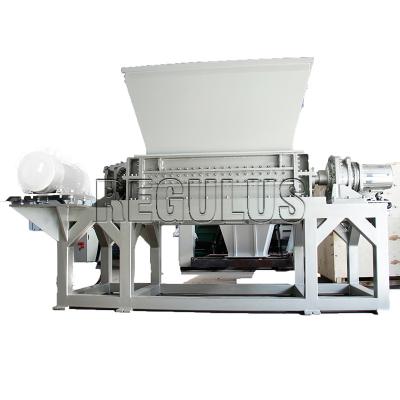 China heavy duty E-waste double shaft shredder /Wood paper/plastic metal/glass double shaft shredder machine for sale