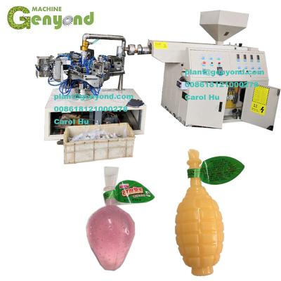 China LDPE Soft Auto Pop Plastic Popsicle Extrusion Lollipop Popsicle Stick Ice Tube Ice Tube Tube Blow Molding Machine for sale