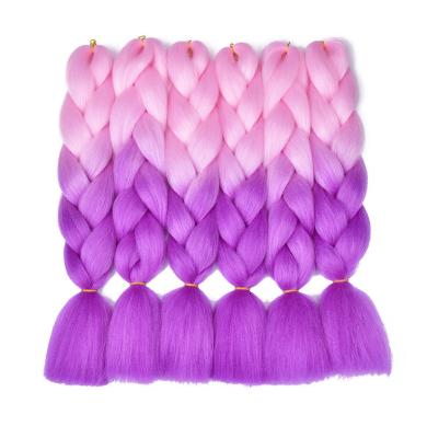 China Crochet Braids Dream Like Jumbo Braid Hair 24inch Pure/Ombre Color Synthetic Hair Kanekalone Extensions Heat Resistant Fiber Braiding Wholesale for sale