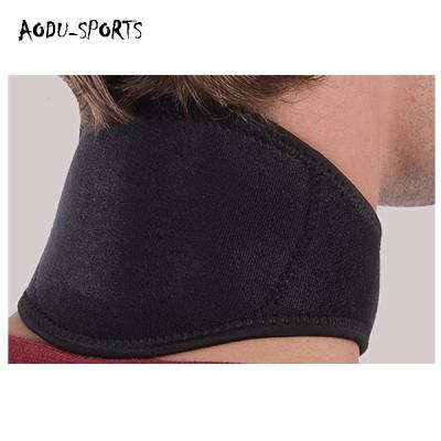 China Adjustable Therapy Self-Heating Magnetic Neck Belt Massage Neck Pain Relief Support Brace Wear Warmer Neck Pad for sale