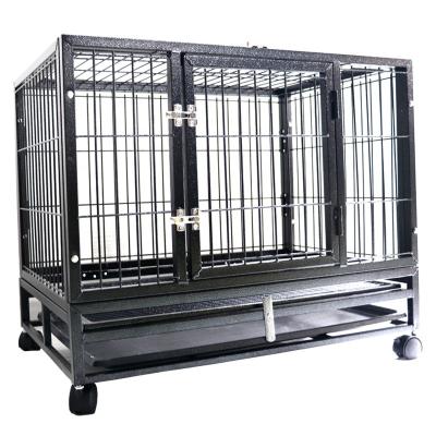 China Breathable Heavy Duty Dog Crate Large Folding Dog Crate for sale