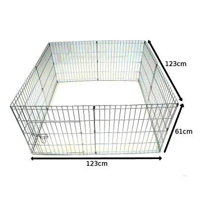 China Sustainable 8 Panel Metal Wire Dog Playpen for sale