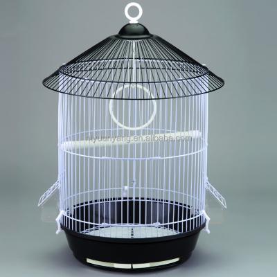 China Sustainable Blue Decorative Round Mini Wire Bird Breeding Cage For Wedding for sale