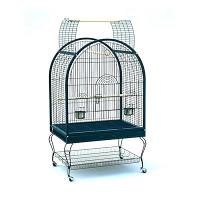 China Durable Strong Luxurious Big Ply Wire Bird Cage Parrot Cage With Stand for sale