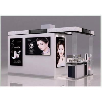 China High End MDF Skin Care Kiosk In Shopping Mall Salon Equipment Cosmetic Furniture Display Counter for sale