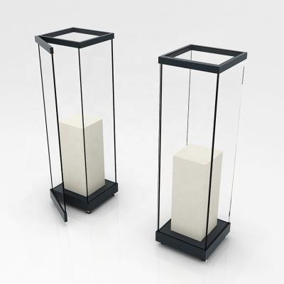 China Hot Sale MDF Glass Case Museum Showcase Display Shelf Rack Design for sale