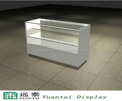 China Shop Counter Cell Phone Display Modern Cheap Double Decker Glass Showcase For Sale for sale