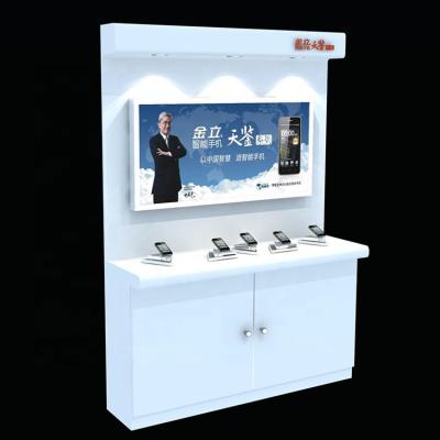 China MDF furniture design mobile phone shop display cabinet fixtures for sale for sale