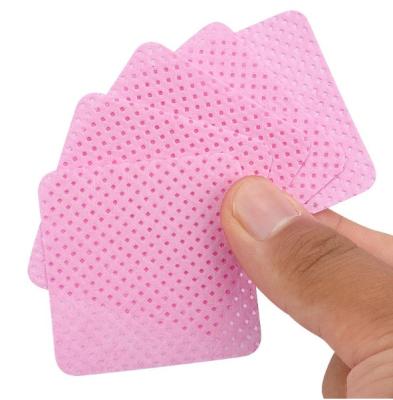 China Beauty Salon 200pcs Stuffed Boxes Eyelash Extension Glue Remover Remover Pads Lash Grafting Glue Bottle Mouth Cleaning Tools for sale