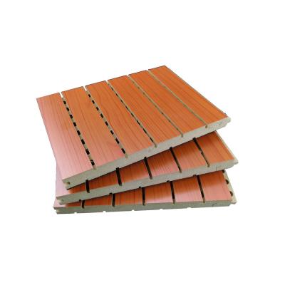 China Modern New design Fireproof Wooden Sound-absorbing Board Wall Decoration Slat Wooden Acoustic Panel for sale