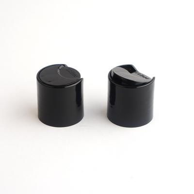 China Non Spill 24 / 410 Plastic Cap Disc Top Press Cap For Cosmetic Bottle for sale