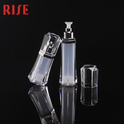 China Recycable High Quality Diamond Shaped Airless Bottle for sale