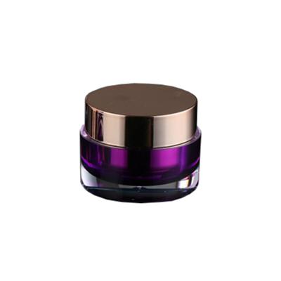 China Luxury Plastic Material Cosmetic Containers Skin Care Cream Body Cream Jar Bottle Packaging Acrylic for sale