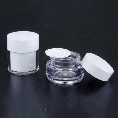 China Wholesale Custom Recycable Plastic Container 50g PETG Face Cream Jar For Cosmetic Packaging for sale