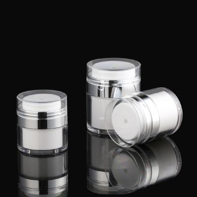 China Recycable Airless Cream Jar Cosmetics Containers And Packaging 15g 30g 50g for sale