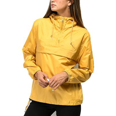 China Durable Lightweight Polyester Anorak Jacket Hoodie Anorak Jacket Windproof Women for sale