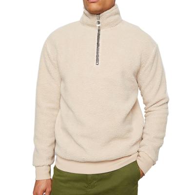 China OEM Factory Price Anti Shrink Anti Shrink Plus Size Men Sherpa Fleece Pullover With Hood for sale