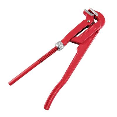 China STEEL manufacturers wholesale adjustable pipe wrench 45 90 bent/straingt/curved jaws Cr-v wholesale for sale