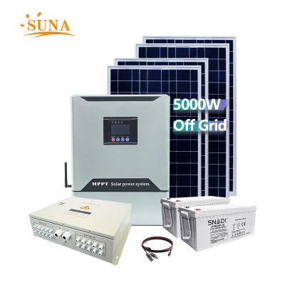 China Home High efficiency  6kw solar system solar generators 6000w complete solar panel system for residential use for sale