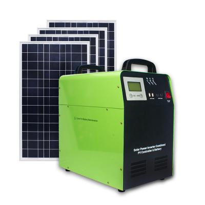 China Home Solar power system 1000w 1500w all in one machine contains with inverter charge controller battery for sale