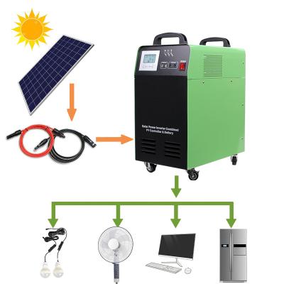 China Home 1000 Watt Off Grid Solar Energy System With Panel Completed Set 1KW Solar Power Portable Generator for sale