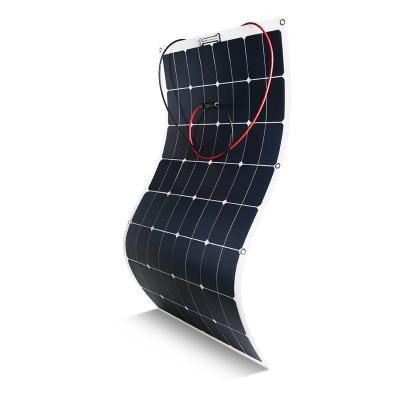 China Portable marine 100w flexible amorphous silicon solar panel for sale