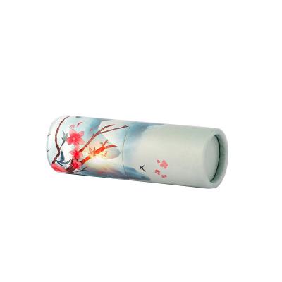 China Biodegradable Custom Round Cosmetic Cylinder Gift Packaging Paper Tube Packaging For Lip Sticks Cosmetic Tube for sale