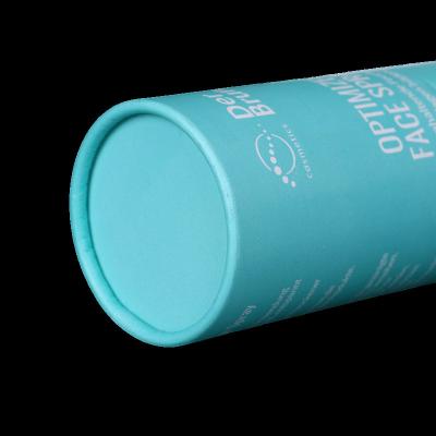 China Biodegradable cosmetic printed round canisters food grade tubes food grade paper tube for perfume for sale