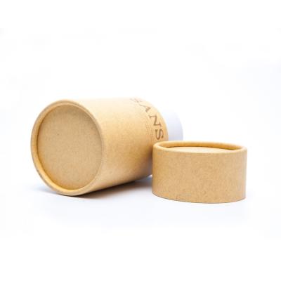 China Craft Biodegradable Bottle Box Cylinder Oil Round Round Eco Friendly Cosmetics Kraft Paper Tube With Custom for sale