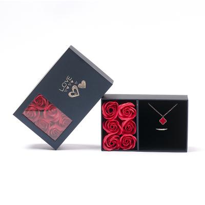 China Biodegradable Custom High End Luxury Lipstick Jewelry Packaging Paper Box With Flowers for sale