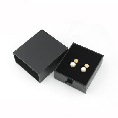 China Logo Earring Ring Velvet Drawer Custom Biodegradable Packaging Kraft Jewelry Box Paper for sale