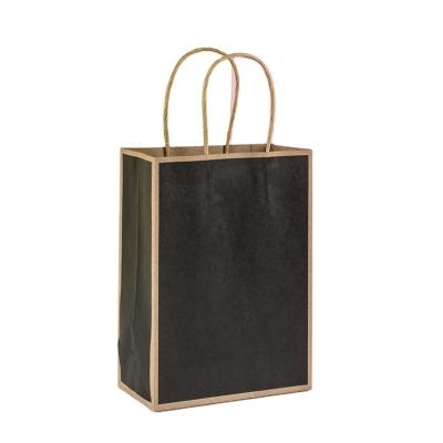 China Good Quality Recyclable Hot Selling Food Kraft Paper Gift Packaging Paper Bags With Handles for sale