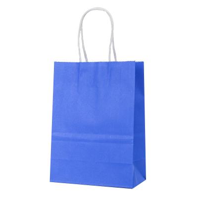 China New Type Logo Take Away Color Kraft Customizable Tote Bag With Handles Sale Recyclable Well Paper for sale