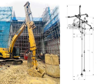 China 25m BS900E Excavadora hidráulica con brazo extensible para excavar pozos profundos en venta