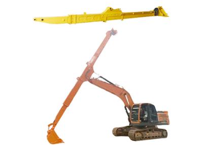 China 14M 15M Excavator Long Reach Boom , Clamshell Telescopic Arm Robust structure for sale