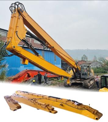 China 3 Section Long Reach Excavator Demolition Arm High Reach Boom For Cat Komatsu for sale