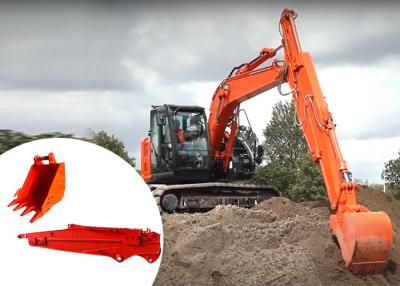 China 12M Telescopic Excavator Sliding Boom Arm With Bucket For Digging Foundation Pit for sale