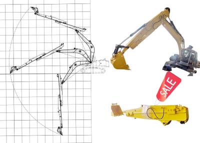 China 12M Excavator Telescopic Long Arm Extended Boom For Cat Hitachi Komatsu for sale