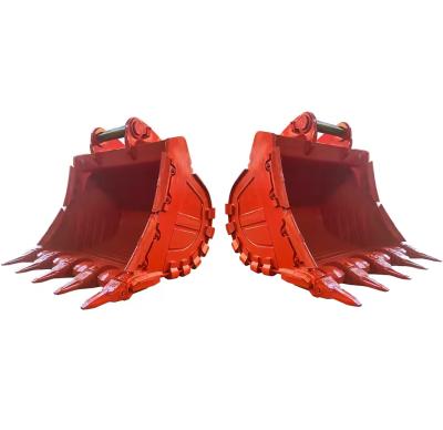 China Excavator Rock Ripping Bucket Aggressive Tooth Design For Quarry Operations for sale